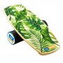 Balance Board EX-BOARD Green, Wooden balanceboard with roller Wobble Board for Skateboard